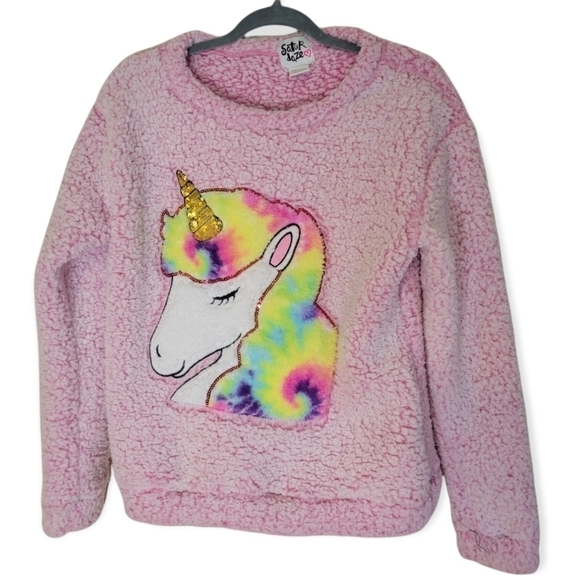 **$5 SALE** Soft and Fluffy Fleece Unicorn Sweatshirt - Picture 1 of 3